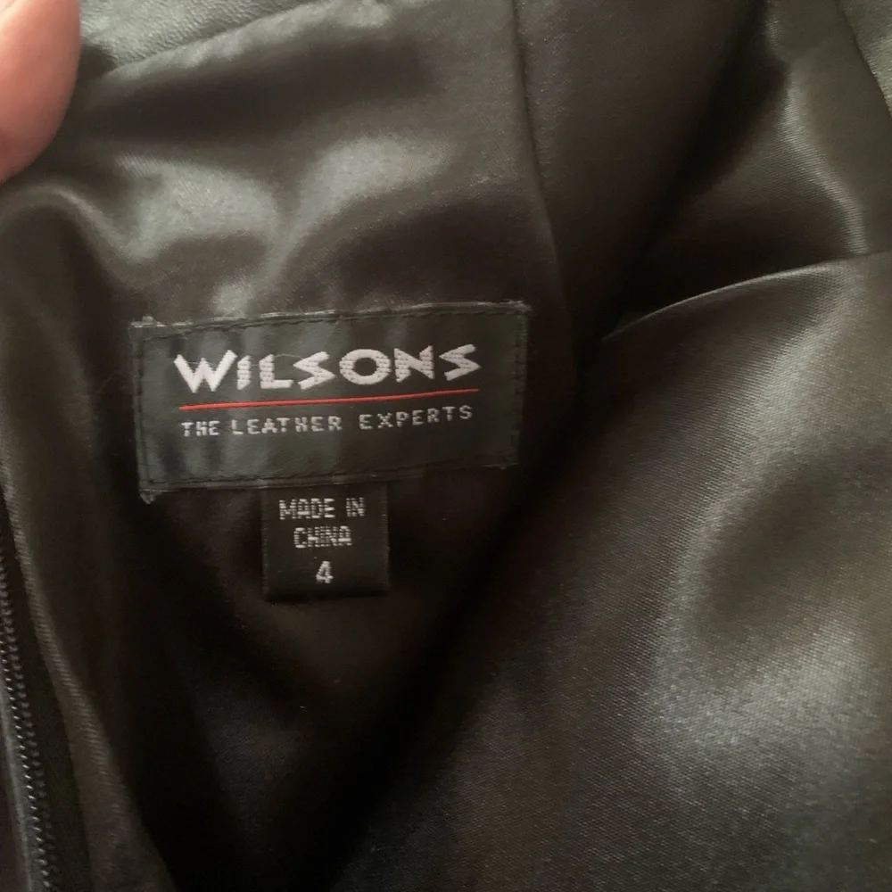 Wilsons black leather skirt - Picture 2 of 3